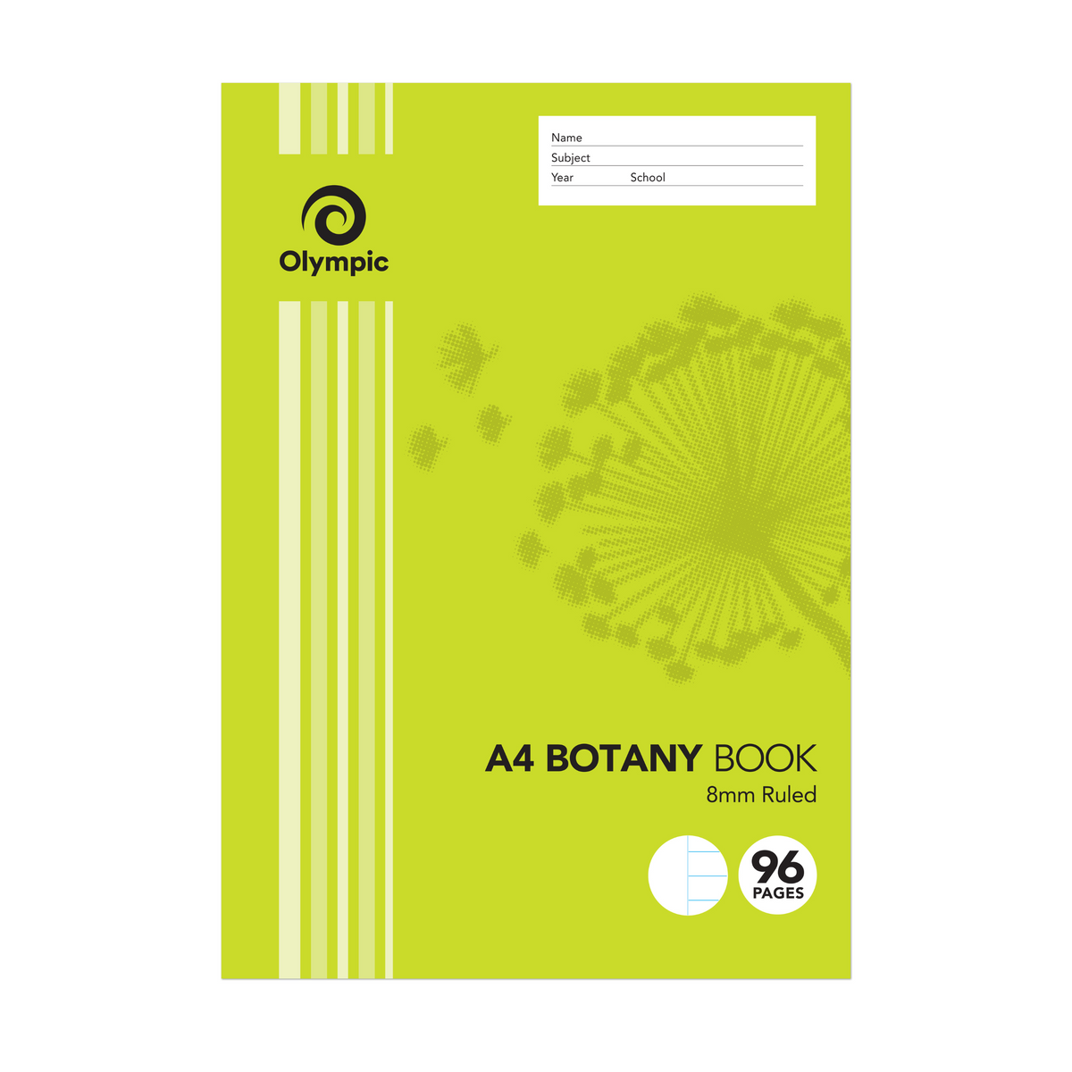Botany Book A4 8mm 96 pg