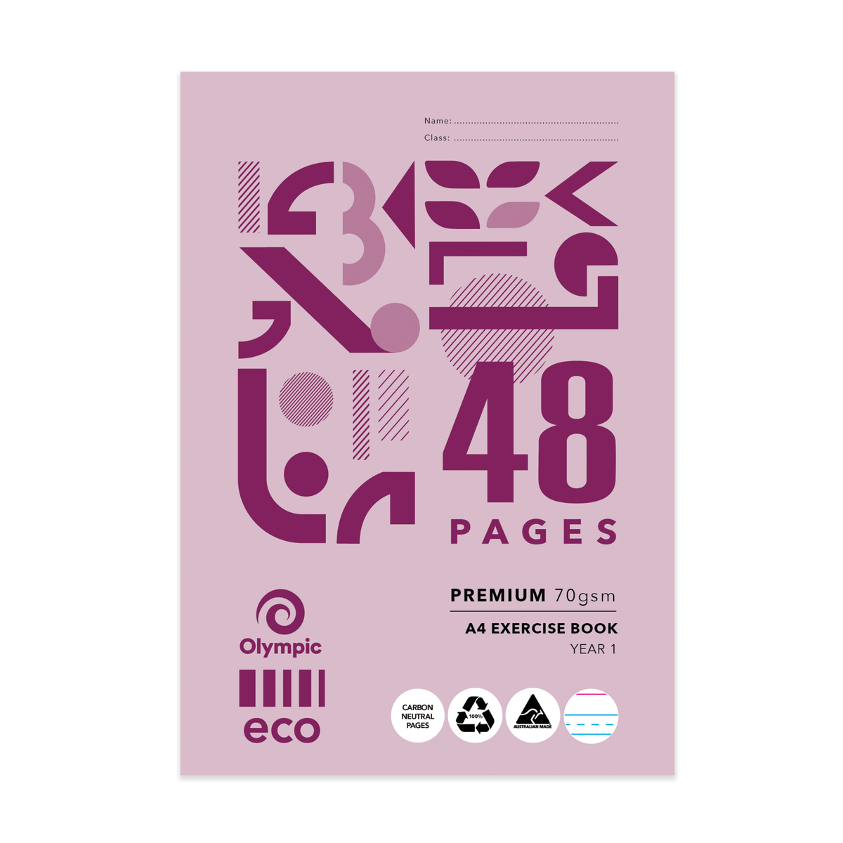 Olympic Exercise Book A4 Yr1 48pg