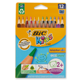 Coloured Pencils BIC Triangular Evolution Pk12