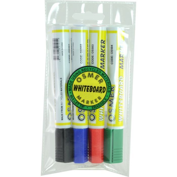 Osmer whiteboard marker chisel point - wallet 4
