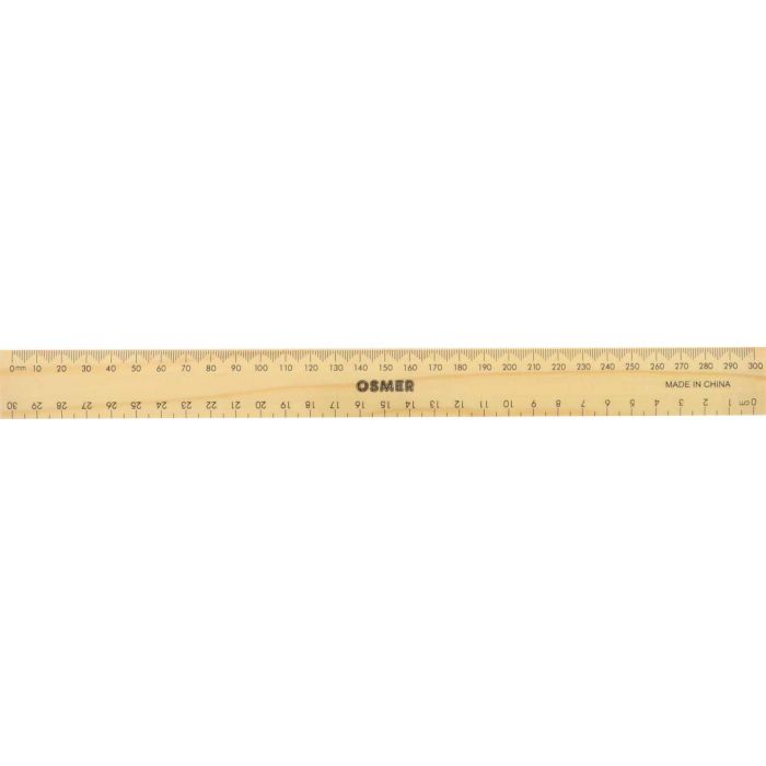 Osmer Ruler Wooden 30cm.