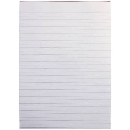 A4 100 sheet Bank Office pad ruled