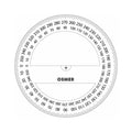 Protractor 360 degrees 10cm