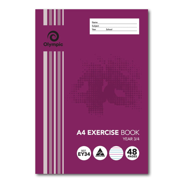 Olympic Exercise Book A4 Yr3/4 48pg